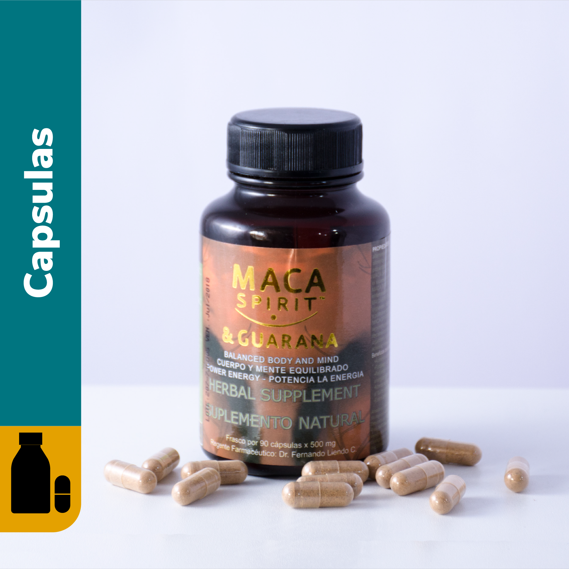 MACA GUARANA 500 MG FCO.X 90 CAPS.